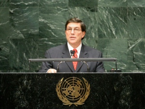 Bruno Rodríguez Parrilla, Ministro de Relaciones Exteriores de Cuba en la sede de Naciones Unidas, New York, cuando era embajador de Cuba ante la ONU.